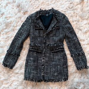 INC International Concepts Monochrome Tweed Blazer